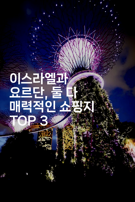 이스라엘과 요르단, 둘 다 매력적인 쇼핑지 TOP 32-미드고