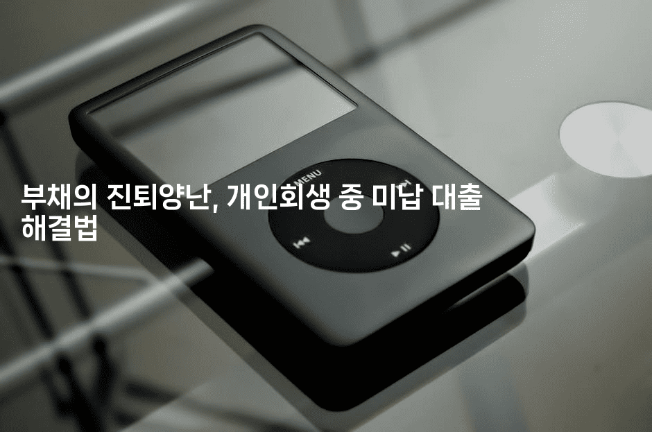 부채의 진퇴양난, 개인회생 중 미납 대출 해결법-미드고