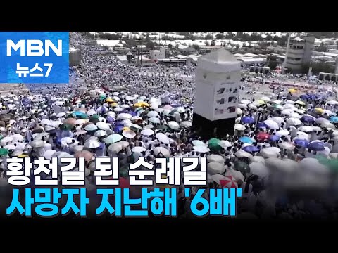 성지순례 사망자 결국 1,300명 넘어…"사기당하고 더위에 시신 방치 빈번" [MBN 뉴스7]